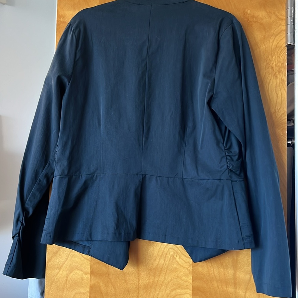 Porto Navy Lightweight Button-Front Jacket - Picture 2 of 4